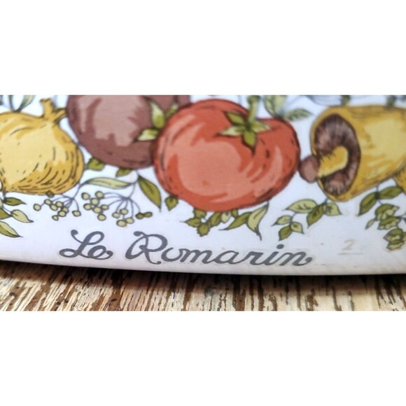 RARE Vtg SPICE OF LIFE Le Romarin CORNINGWARE A-10-B CASSEROLE w/Lid -Imprint 29 - Picture 6 of 16